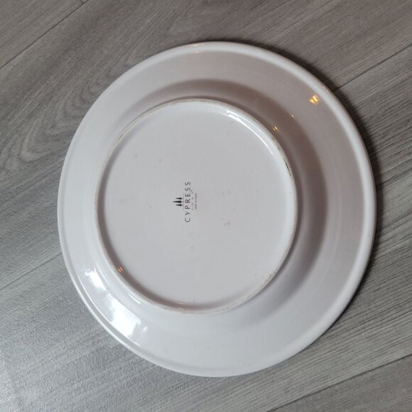 Set Of 2 Cypress Home Cardinal Plates 10.5" Diameter Ceramic Dinnerware Christma - Picture 4 of 7